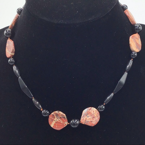 Handcrafted Black Onyx Necklace NWT - Picture 3 of 10